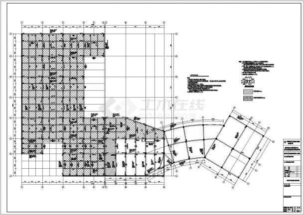 某多层便民服务中心设计cad全套结构施工图（含设计说明）-图二