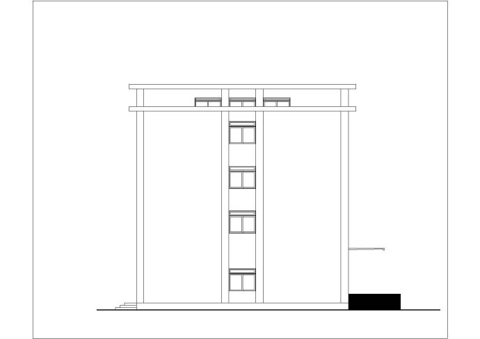 宁波市某建筑设计院2800平米4层钢混框架办公楼建筑结构设计CAD图纸_图1