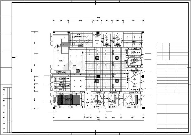 江西商业办公楼多联机空调系统设计施工CAD图-图二