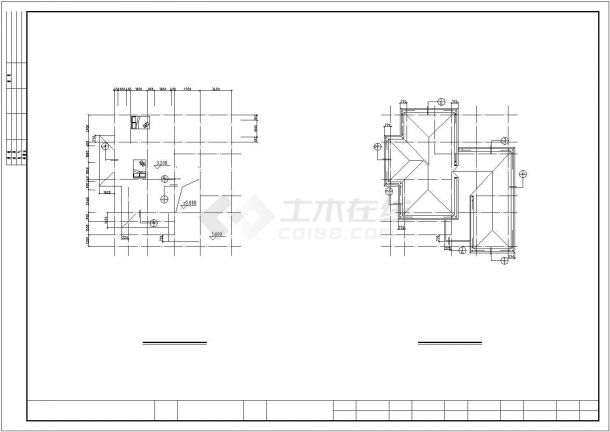 某地两层砖混结构别墅建筑设计施工图(含效果图)(设计说明）-图二