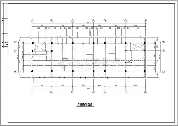 某公司框架结构办公楼结构施工图-图一