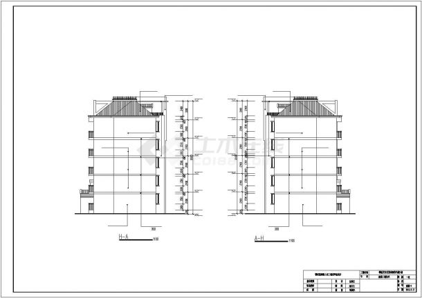 攀枝花市秀锦嘉苑小区五层砖混结构住宅楼全套建筑结构设计CAD图纸-图一