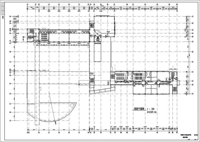 中学综合教学楼建筑设计施工图（3个CAD）_图1