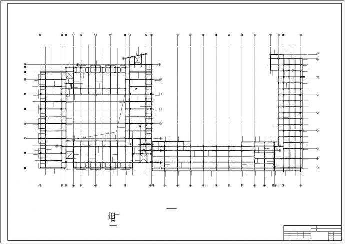 惠东某六层框架学校中学部教学楼和宿舍建筑施工cad图纸_图1