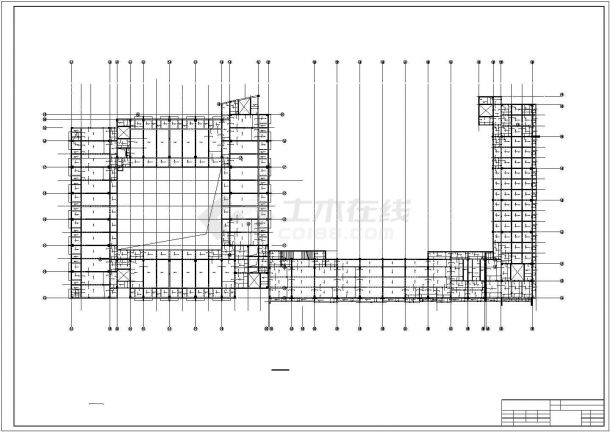 惠东某六层框架学校中学部教学楼和宿舍建筑施工cad图纸-图二