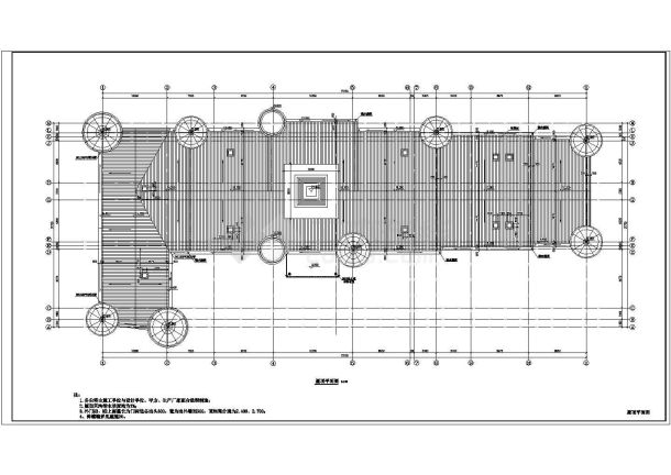 福建小学三层教学楼规划设计建筑施工cad图纸，共四张-图二