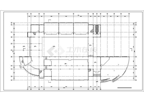金山小学四层教学楼规划设计建筑施工cad图，共十七张-图一