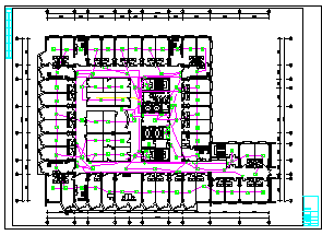  Cad design and construction drawing of fire protection system in a large hospital - Figure 1