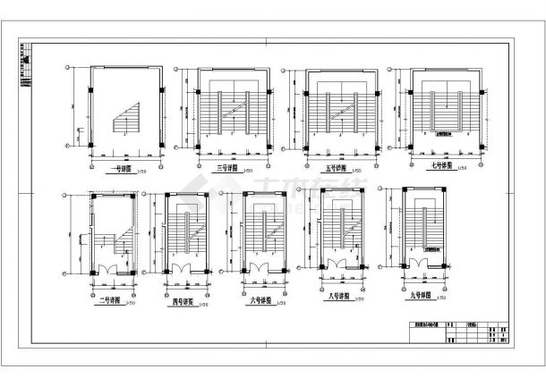 沈阳某家具公司5300平米5层框架结构办公楼全套建筑结构设计CAD图纸-图一