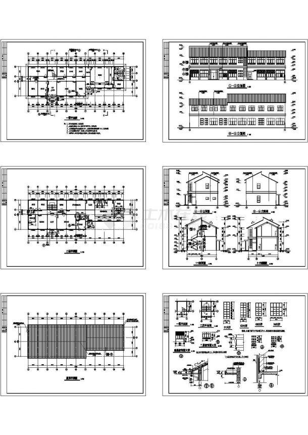 办公楼设计_【南充】某办公楼建筑设计施工CAD全套图纸-图一
