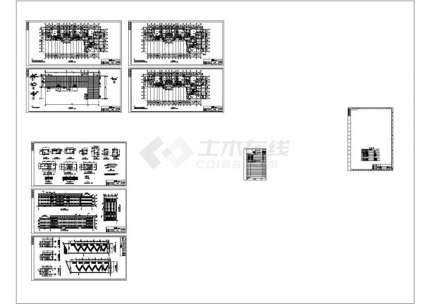 【武汉】某L型居民公寓建筑设计施工方案CAD图纸-图一