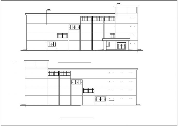 天津市南开中学6240平米4层框架结构教学楼建筑结构设计CAD图纸_图1