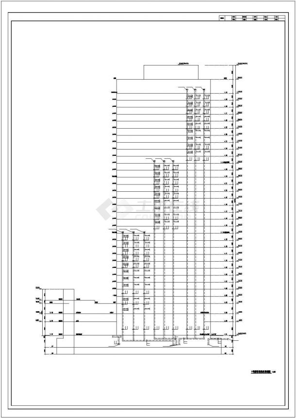 超高层办公楼暖通空调全套系统设计CAD施工图-图一