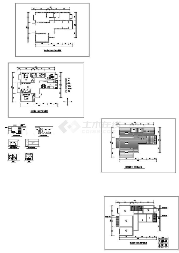 【江西】某小区室内装修设计CAD全套图纸-图一