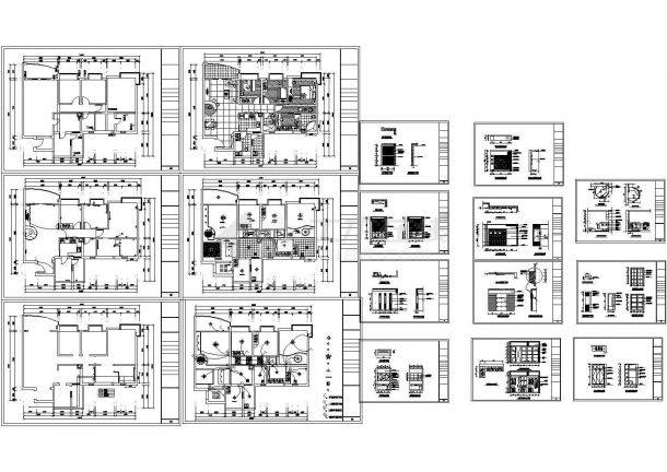 【南京】某处住宅建筑装修设计施工CAD全套图纸-图一