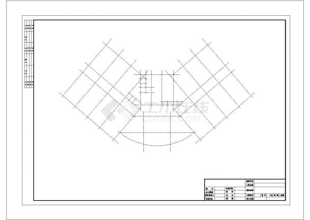 某地区框架剪力墙小高层办公楼结构CAD图纸-图二