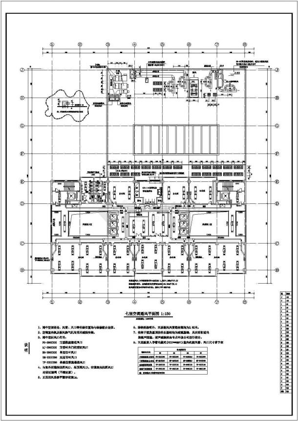 [山东]某高层办公楼空调通风及防排烟系统设计施工图（大院出品采暖设计）-图一