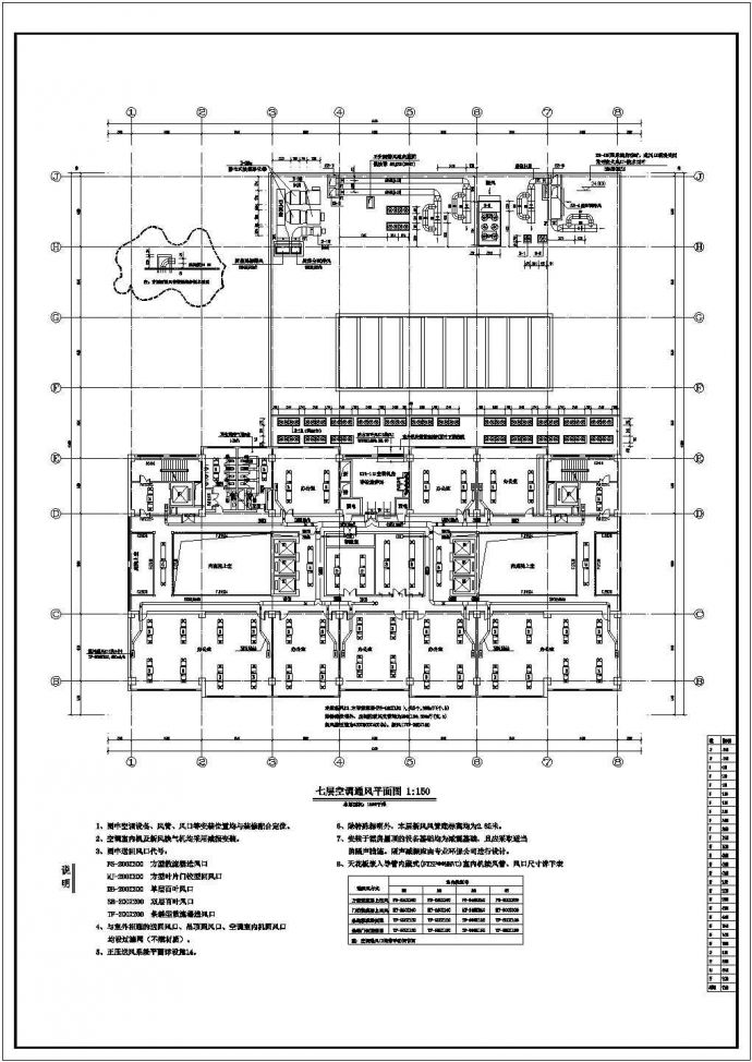 [山东]某高层办公楼空调通风及防排烟系统设计施工图（大院出品采暖设计）_图1