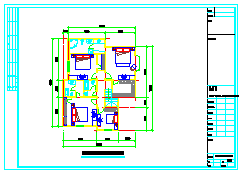 某别墅户型建筑方案设计cad施工图-图二