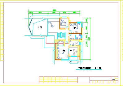 某地区豪华别墅建筑施工cad设计图_图1