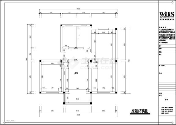 苏州某李闸小区多层住宅楼全套建筑施工cad图纸-图一