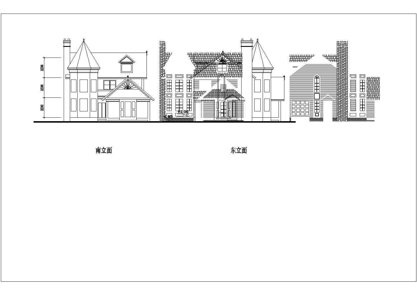 【杭州】某地农村多层别墅楼全套设计施工cad图纸