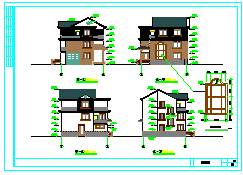 简单实用新型农村住宅楼建筑cad设计施工图-图一