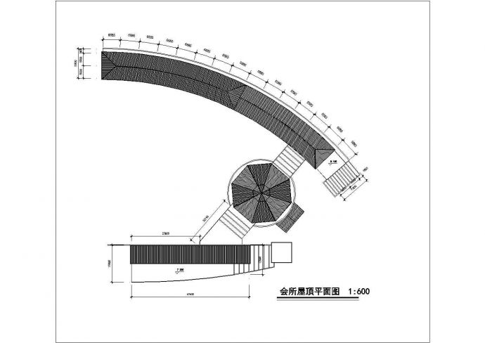 地下1地上2层高山流水会所建筑施工设计图纸(含平立剖图)_图1