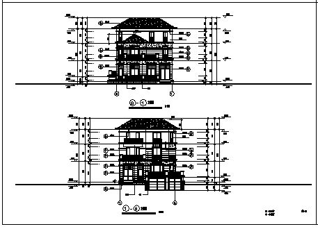 某三层带地下室框架结构住宅结构施工cad图_住宅施工_图1