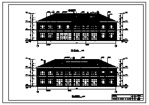 别墅设计_某三层框架结构别墅结构施工cad图，含阁楼设计图-图一