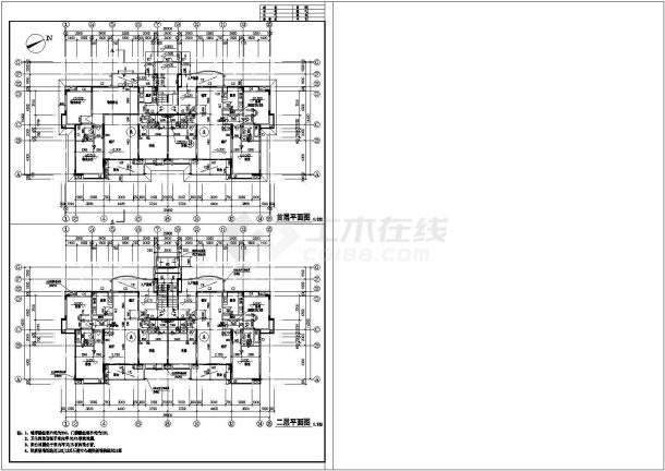 公寓建筑施工期临建（生活办公）用房设计CAD全套建筑施工图-图一