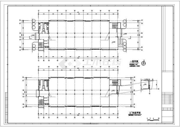 某大型住宅楼建筑施工参考CAD详图-图二