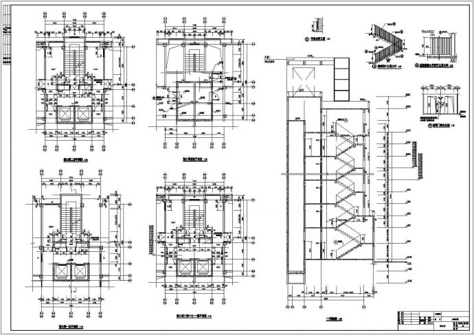 兰州市红谷西路某社区18+1层框架结构公寓住宅楼建筑结构设计CAD图纸_图1