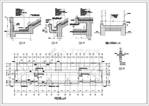 枫岸华庭A11号楼施工期临建（生活办公）用房设计CAD全套建筑施工图-图二