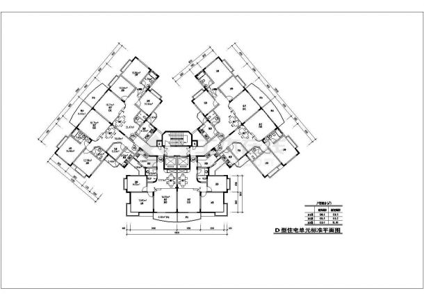 祁阳高层住宅户型经典底商私人住宅楼设计CAD详细建筑施工图-图一