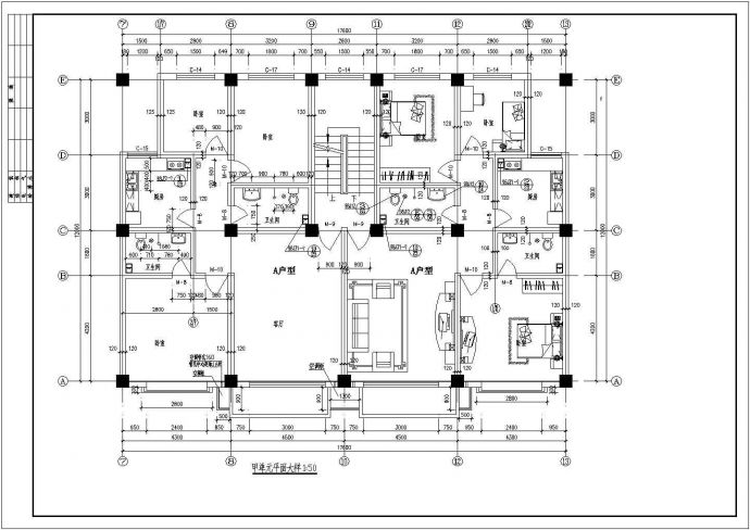 合肥底商住宅楼底商私人住宅楼设计CAD详细建筑施工图_图1