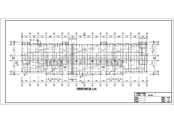 盐城市某单位3610平4层框架结构住宅楼建筑结构设计CAD图纸（含构架层）-图二