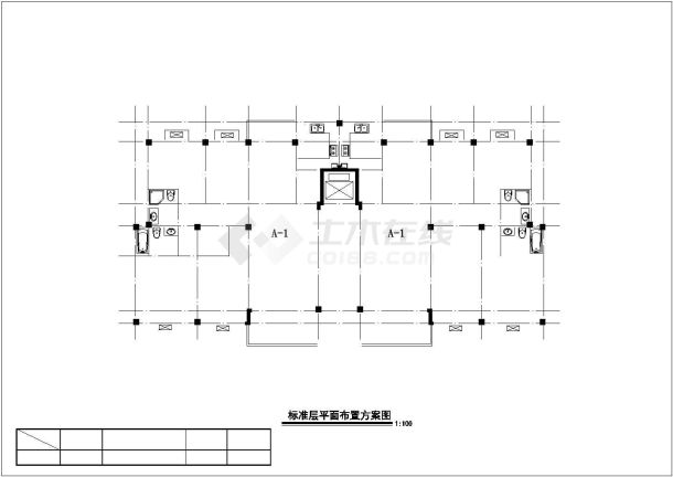 某小高层带阁楼全套建筑设计施工图-图二