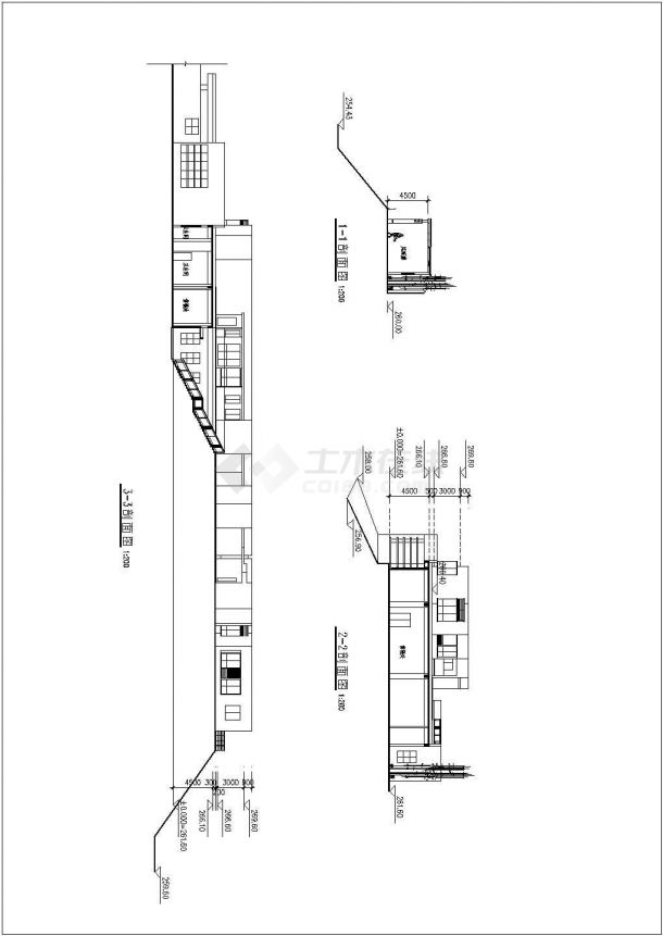 安顺售楼样板底商私人住宅楼设计CAD详细建筑施工图-图二