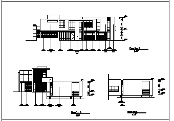 别墅设计_某二层山地中式别墅建筑施工cad图，含效果图_图1