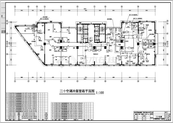 广州某商务大厦全套暖通cad施工图-图二