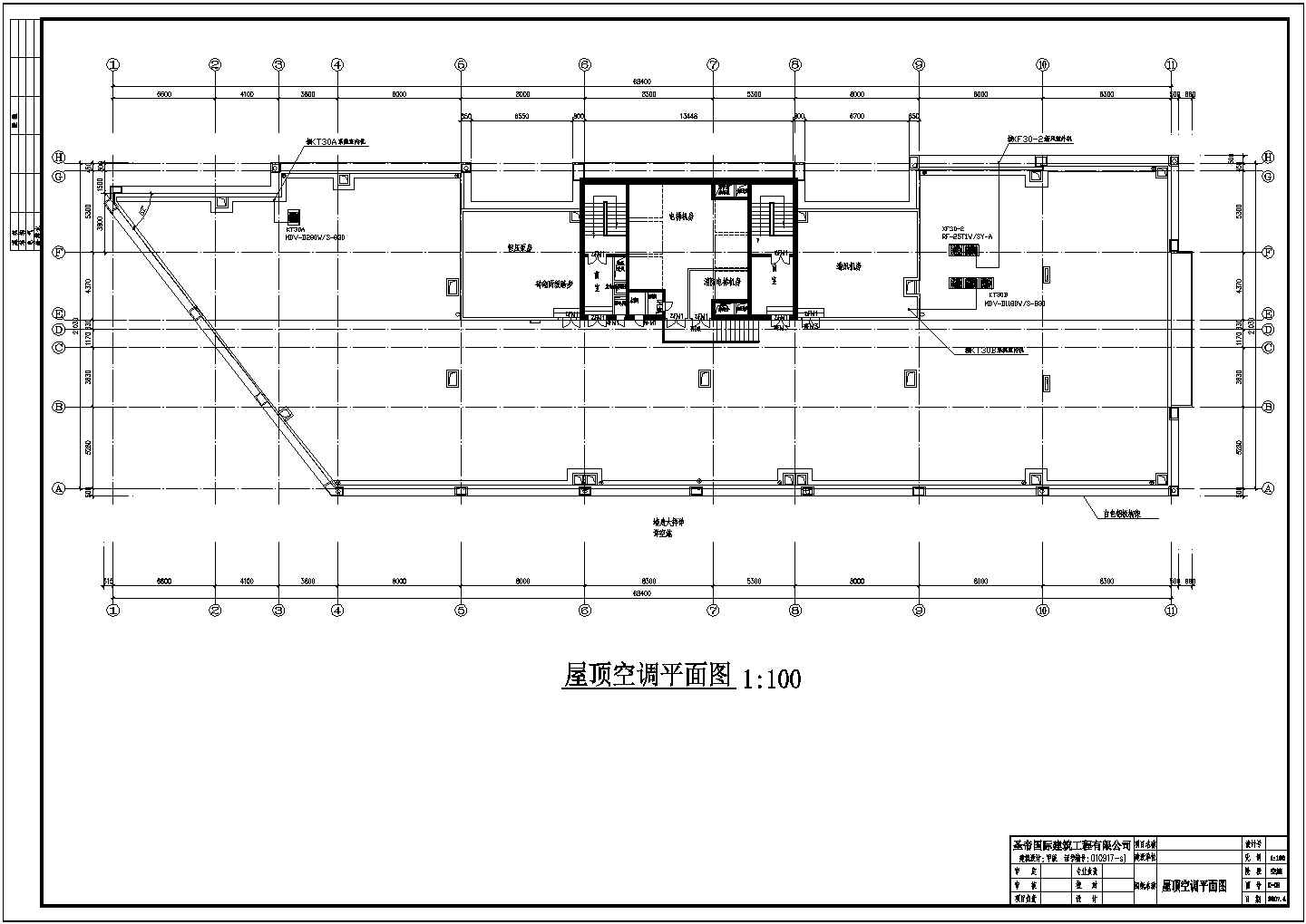 广州某商务大厦全套暖通cad施工图