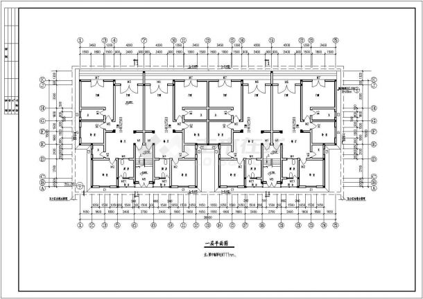 贵阳住宅小区建施底商私人住宅楼设计CAD详细建筑施工图-图二