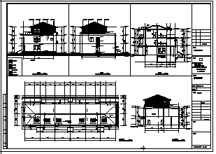 某地上三层带地下一层养老用房建施cad图_养老用房施工_图1