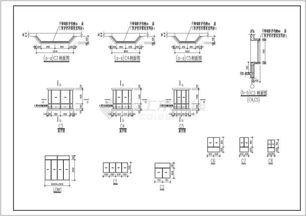 华侨新村住宅施工期临建（生活办公）用房设计CAD全套建筑施工图-图二