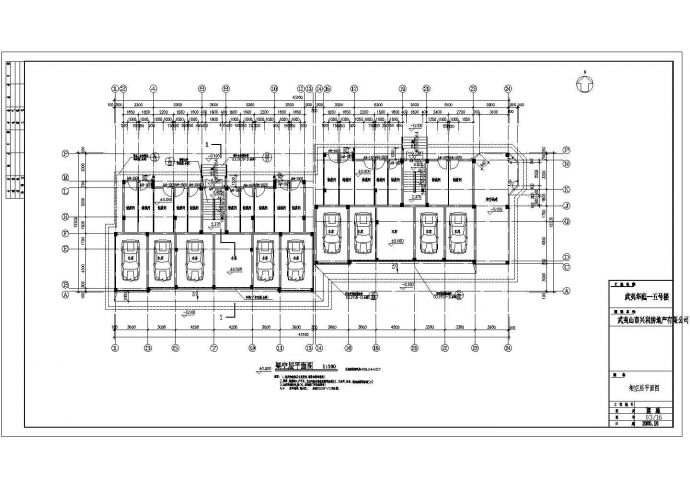 西宁华庭5号楼底商私人住宅楼设计CAD详细建筑施工图_图1