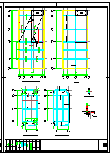 污水处理站结构设计CAD平剖面图-图一