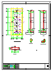 污水处理站结构设计CAD平剖面图-图二