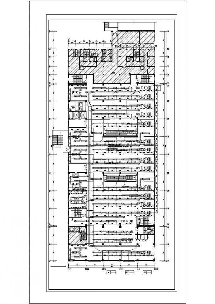 [江苏]多层商业广场空调通风系统设计施工CAD图（风冷热泵机组）_图1