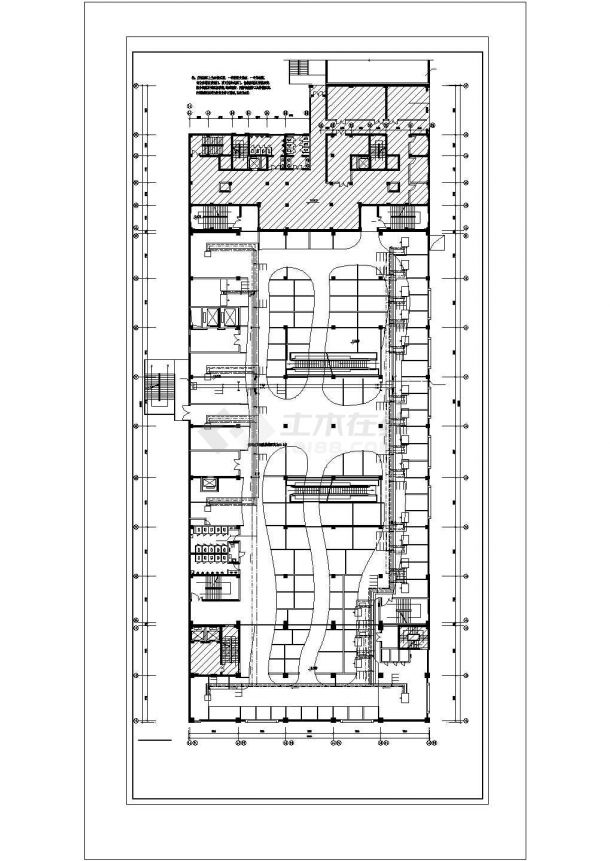 [江苏]多层商业广场空调通风系统设计施工CAD图（风冷热泵机组）-图二